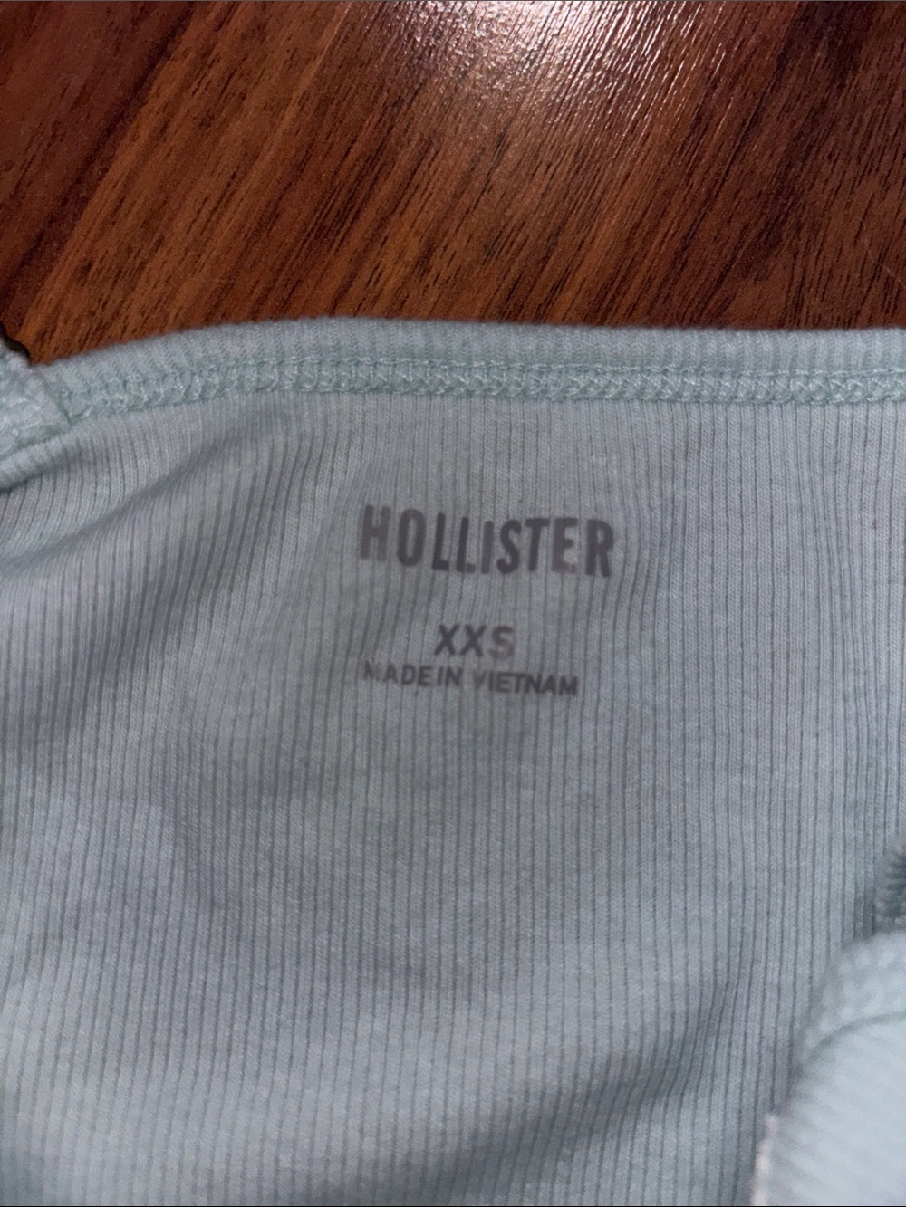Hollister Light Blue Lace-Trim Ribbed Tank Dress - Picture 5 of 5